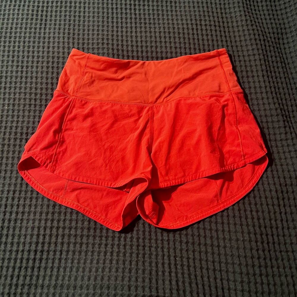 Lululemon high rise lined short 2.5” pink
